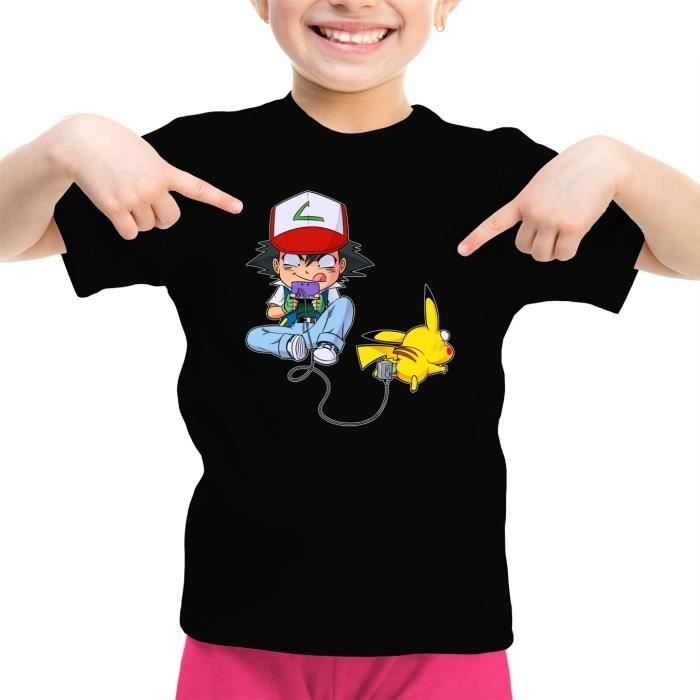 Stop à la Maltraitance Animale !!  T-Shirt de qualité supérieure - imprimé en France T-Shirt Homme Blanc Parodie Pokémon Pikachu 