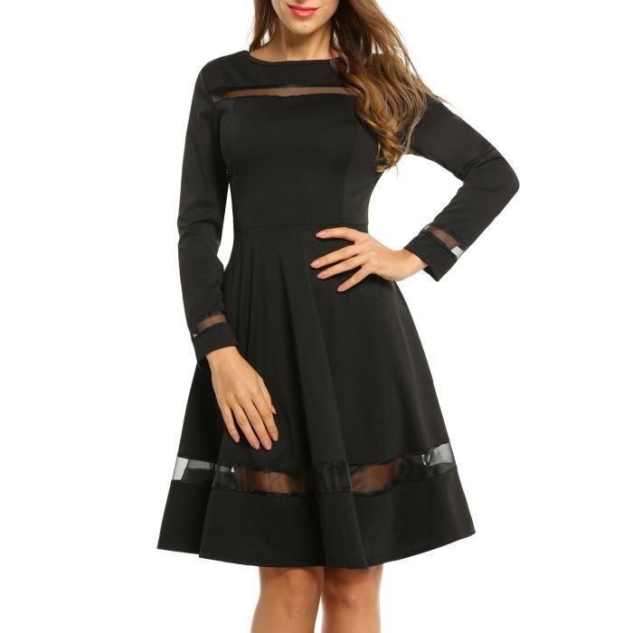 robe manche longue transparente