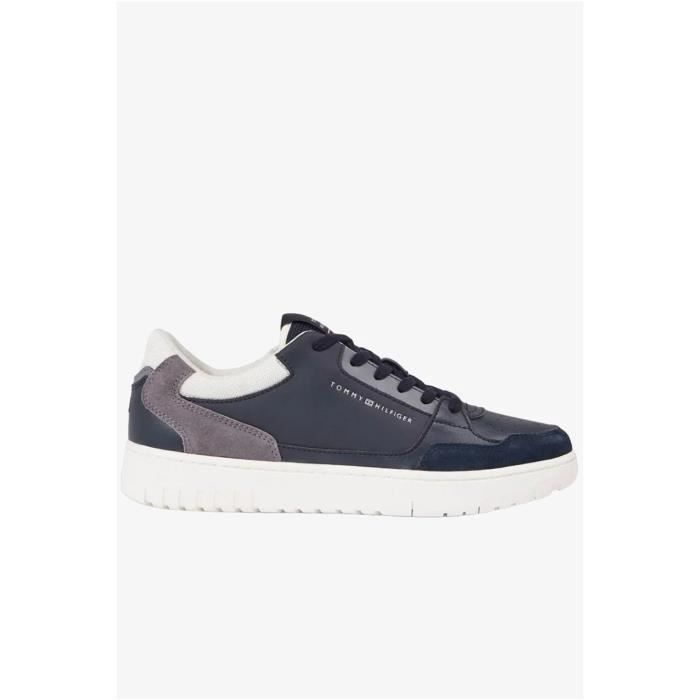 Tommy Hilfiger Sneakers basses cuir et cuir PU  -  Tommy Hilfiger - Homme