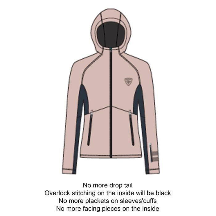 Veste de ski à capuche femme Rossignol Softshell - powder pink - S Veste de ski à capuche femme Rossignol Softshell - powder pink - S