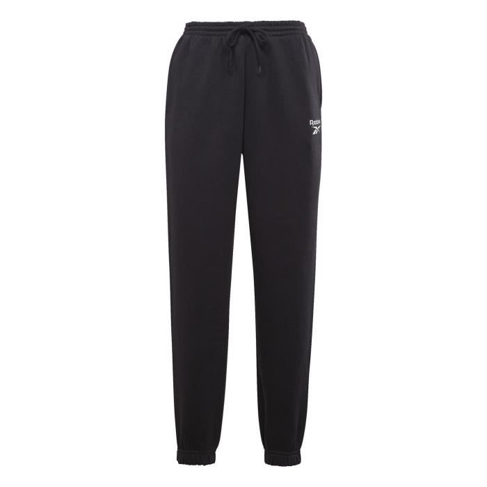 Pantalon de jogging Reebok ID Logo pour femmes - Noir - Coupe classique - Taille élastiquée - Confortable