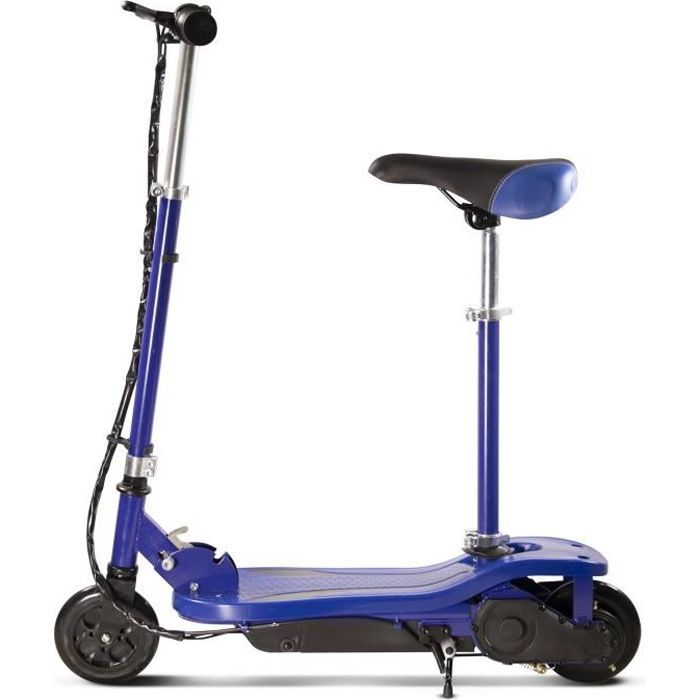Trottinette Electrique Enfant Avec Siege Piki Ever Pliable Et Legere 1 W Bleu Fonce Cdiscount Auto