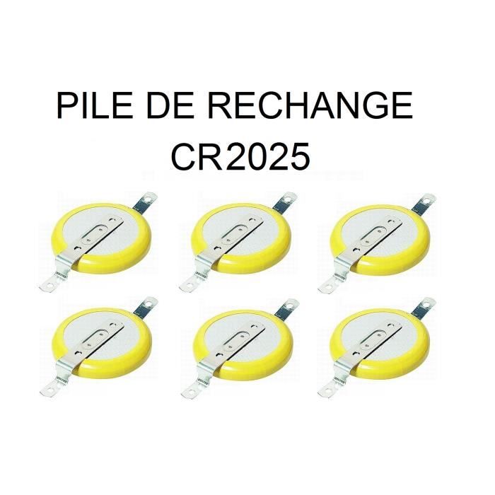 Lot 6 Piles de rechange CR2025 Pokemon Or, Argent, Cristal Game Boy