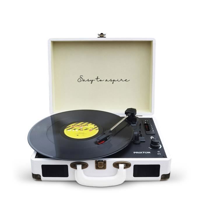 Platine vinyle VC400 | Tourne-disque | Bluetooth | Blanc