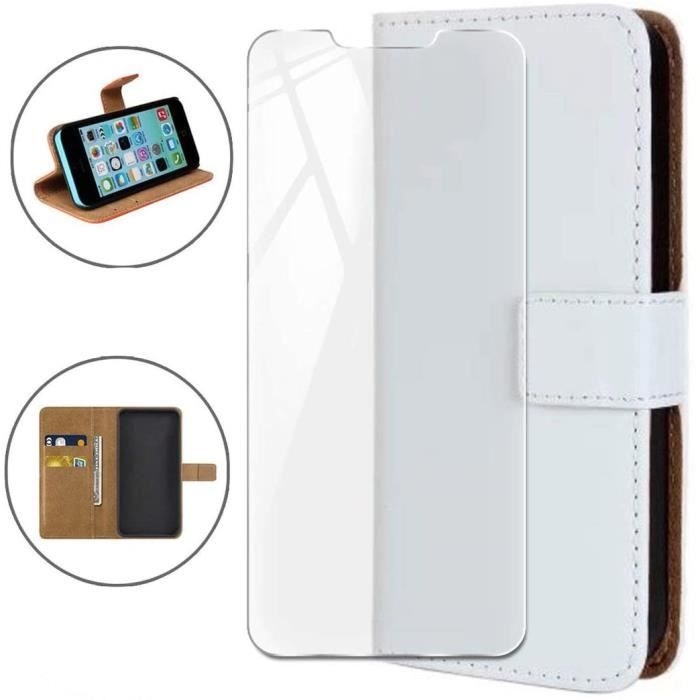 Étui Portefeuille En Tissu Oxford Et Cuir PU Compatible Avec Doogee V