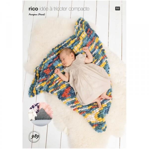 Fiche Tricot N 9 Tapis Ou Coussin Avec La Laine Pompon Rico Design Cdiscount Beaux Arts Et Loisirs Creatifs