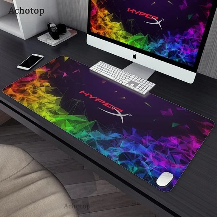 Tapis De Souris Gamer XXL Retoo 100 X 50 Cm - Surface Optimisée, Antidérapant, Noir - Précision & Vitesse Ultimes