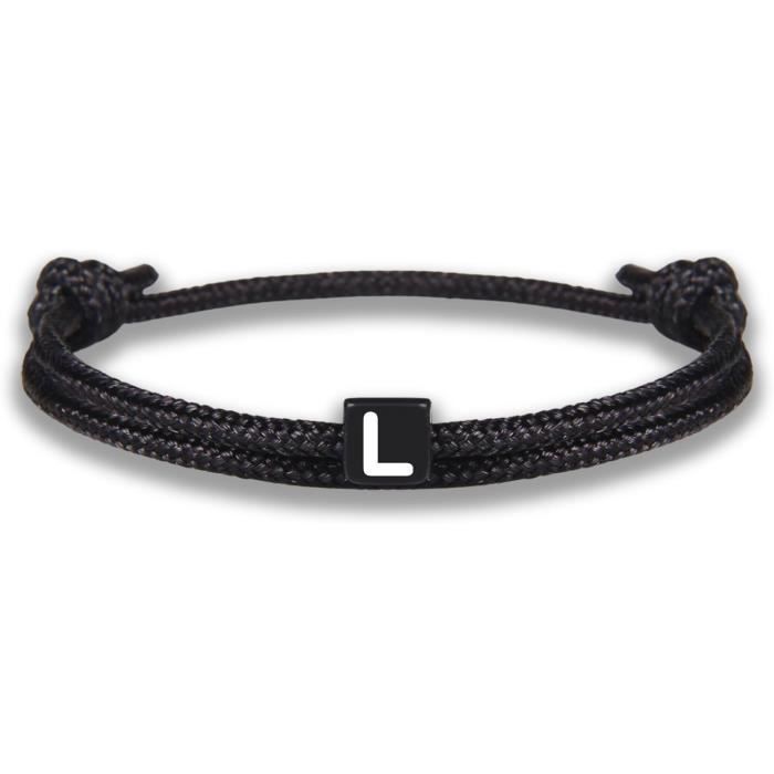 3 Bracelets Arbre Ajustables En Textile Noir - Cadeau Amitié Ou Amour - Symbolique Positive