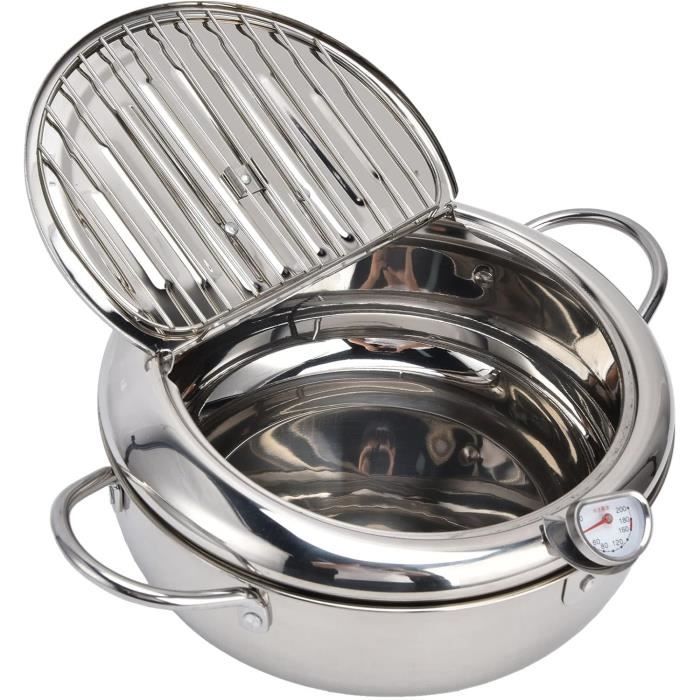 Friteuse Japonaise Tempura Avec Thermomètre, Friteuse En