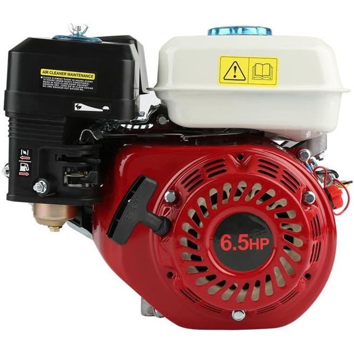 Moteur 4 temps 6.5HP Pull Type 168F OHV Petrol Engine Replacement - 35 x 32 x 26cm - Shipenophy