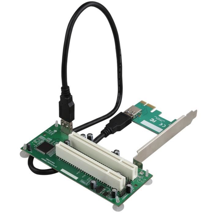 Carte Adaptateur de Bureau PCI-Express PCI-E Vers PCI Carte DExtension PCIe Vers Double Emplacement Pci Convertisseur de Carte