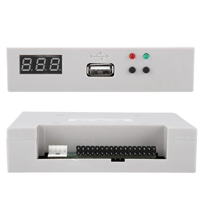 Lecteur de disquette émulateur USB Sonew - 3.5 FDD-UDD - Blanc - Compatible avec les anciens modèles