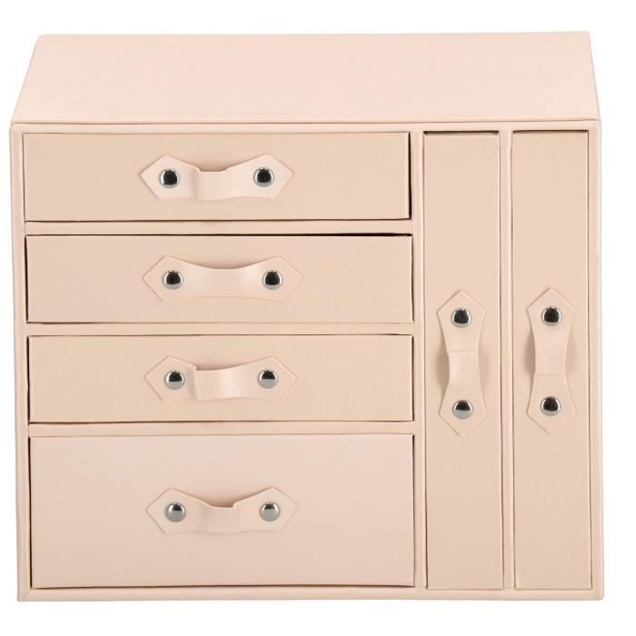 Boîte à Bijoux - SPRINGOS - Rangement Bijoux De Voyage - Diamètre 8 Cm