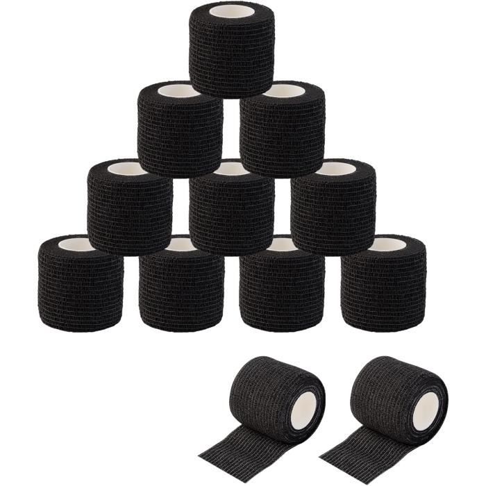EZ Tattoo Grip Tape - 12pièces (5cm x 4.5m) Ruban adhésif auto-adhésif ...