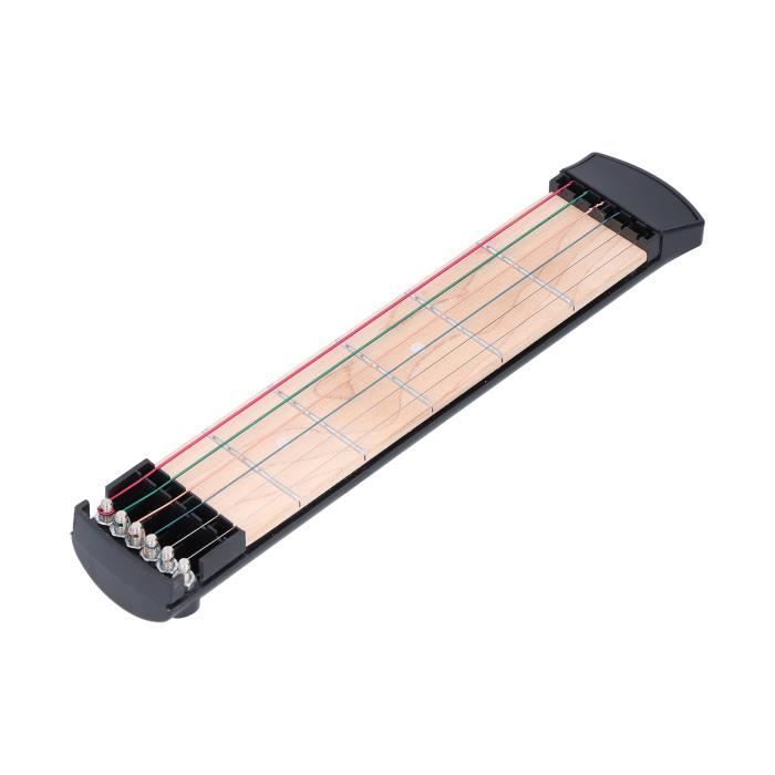 Frettes Guitare Manche Guitare Portable Musiin - 6 Frettes - Entraînement Doigts - Noir - Débutants Et Experts Entraînement Guitariste