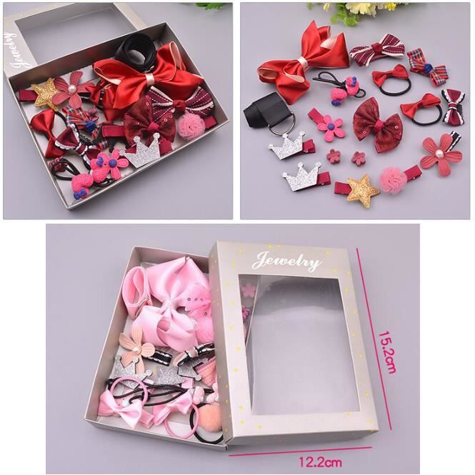 17 Pcs Barrettes Fille Bebe Pinces A Cheveux Enfant Bebe Fleurs Anti Glisse Fleurs Noeud Accessoires Cheveux Cadeau De Noel Rouge Cdiscount Au Quotidien