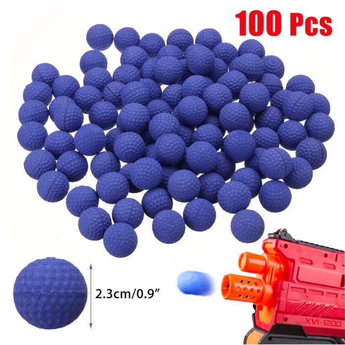 Fléchettes En Mousse Recharge Balle 7,2 Cm Pour Nerf Strike Elite Series Blasters Compatible, Munition De Souple Dart Bullet Recharge En Jeux Et Jouet De Plein Air Enfants, 200 Pièces - Bleu