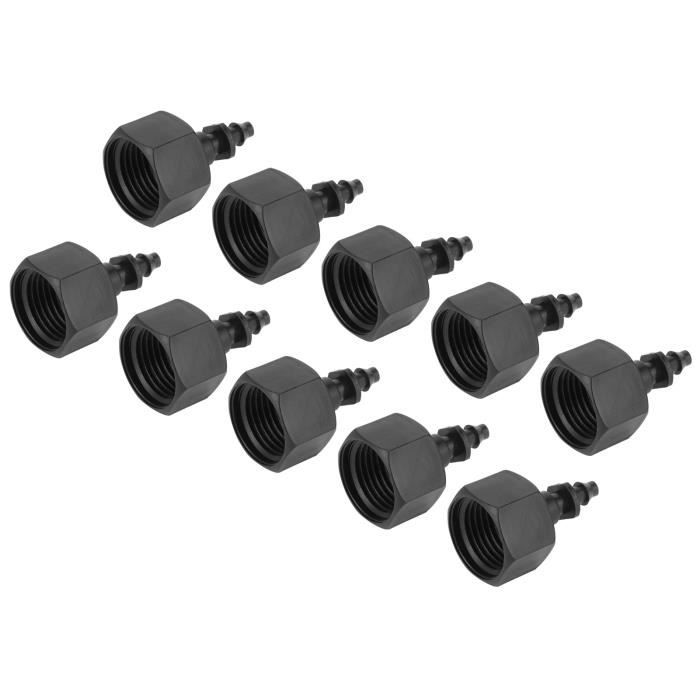 Lot De 6 Raccords Barbelés 6 Mm 2 Voies En Laiton Coudé En Forme De L