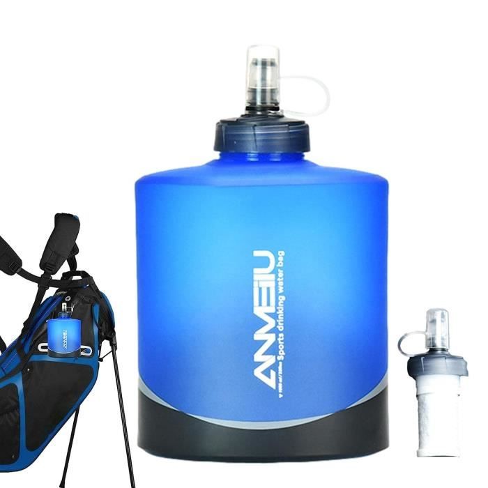 Anxingo Lot de 3 bouteilles d'eau pliables, anti-fuites, réutilisables, portables et ultra durables pour voyage, aventure, sports de plein air, 700 ml Anxingo Lot de 3 bouteilles d'eau pliables, anti-fuites, réutilisables, portables et ultra durables pour voyage, aventure, sports de plein air, 700 ml