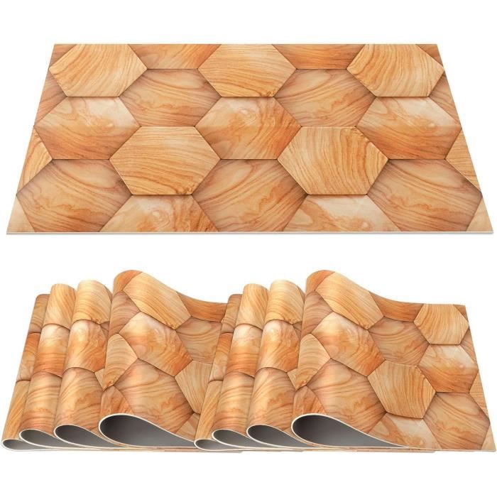 Sets De Table CHAOCHI – Lavables, Antidérapants – Lot De 6 Rouges – Résistants à La Chaleur