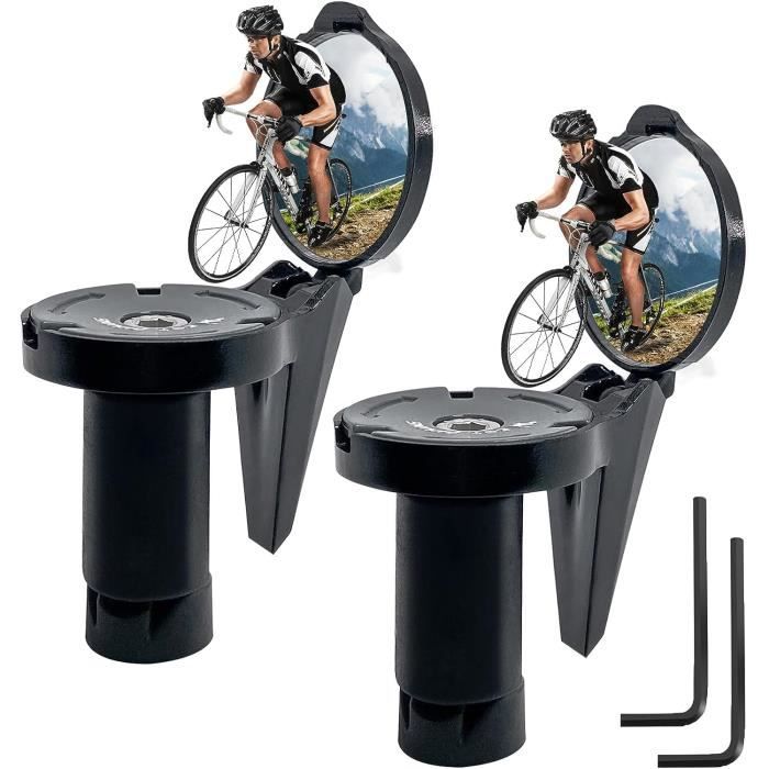 2 Pièces Retroviseur Velo,360° Rotatifs Rétroviseur Vélo,Retroviseur Embout  De Guidon 16-22 Mm,Petit Miroir De Vélo Pour Velo[H165] - Cdiscount Sport