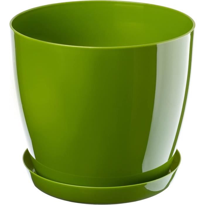 Pot de fleur personnalisable en céramique avec soucoupe pour femme