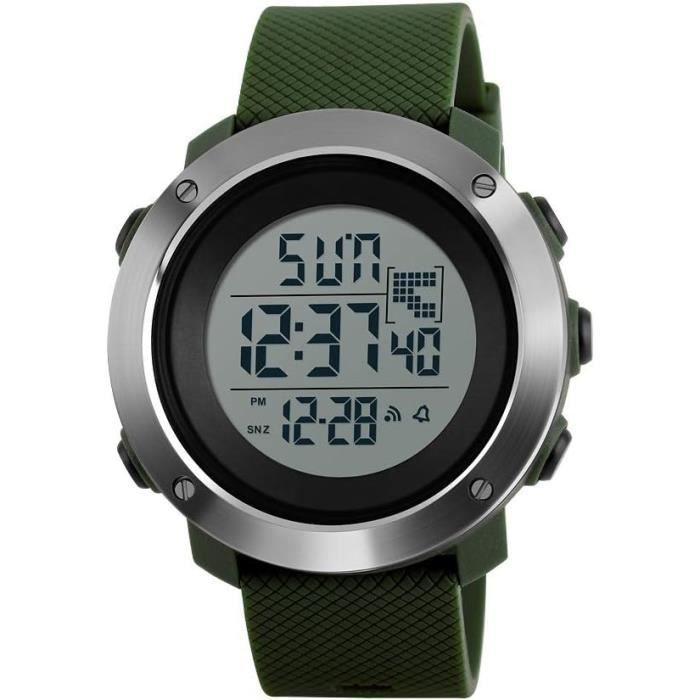 Meilleure montre numérique étanche pour hommes pour les activités de