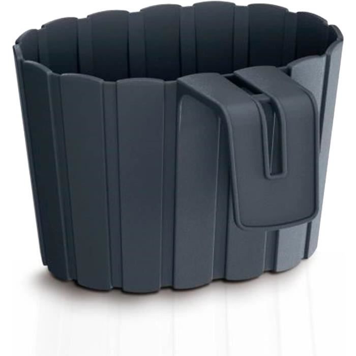 Prosperplast Fioriera Da Balcone BOARDEE BASIC 7,9 L., Dimensioni  Mm 587x144x130 Colour Anthracite P 42899071 Cat 6536