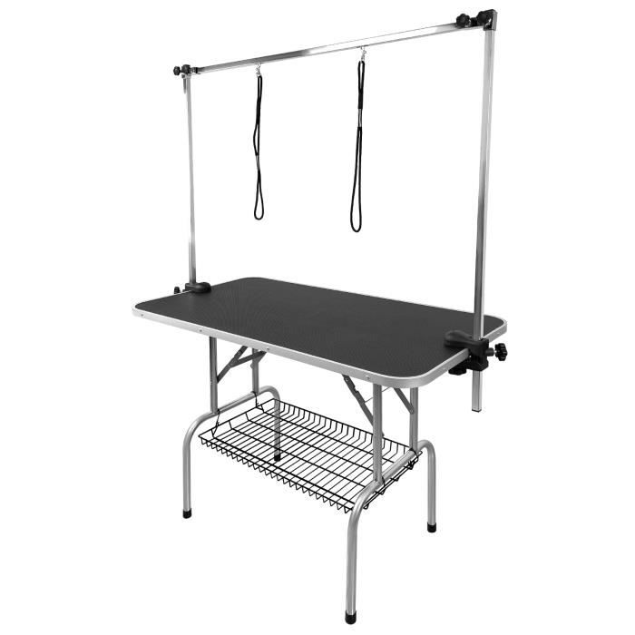Meilleurs prix pour Table de bain pour animaux - UISEBRT - Grand - Charge maximale 100 kg - Pliable - Antidérapante