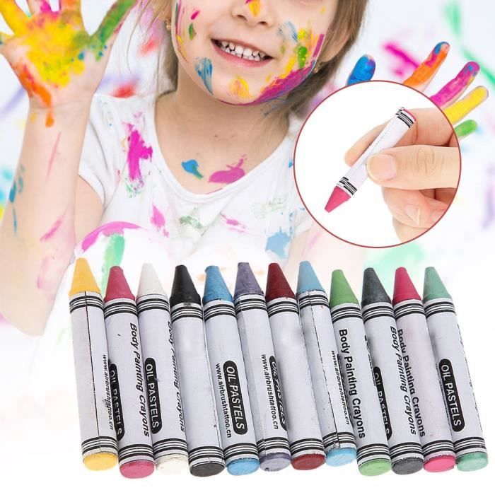 PEN12MIX - Boîte de 12 Crayons Gras Couleurs Assorties Mine Large pour Dessin Enfant École ou Activité Manuelle PEN12MIX - Boîte de 12 Crayons Gras Couleurs Assorties Mine Large pour Dessin Enfant École ou Activité Manuelle