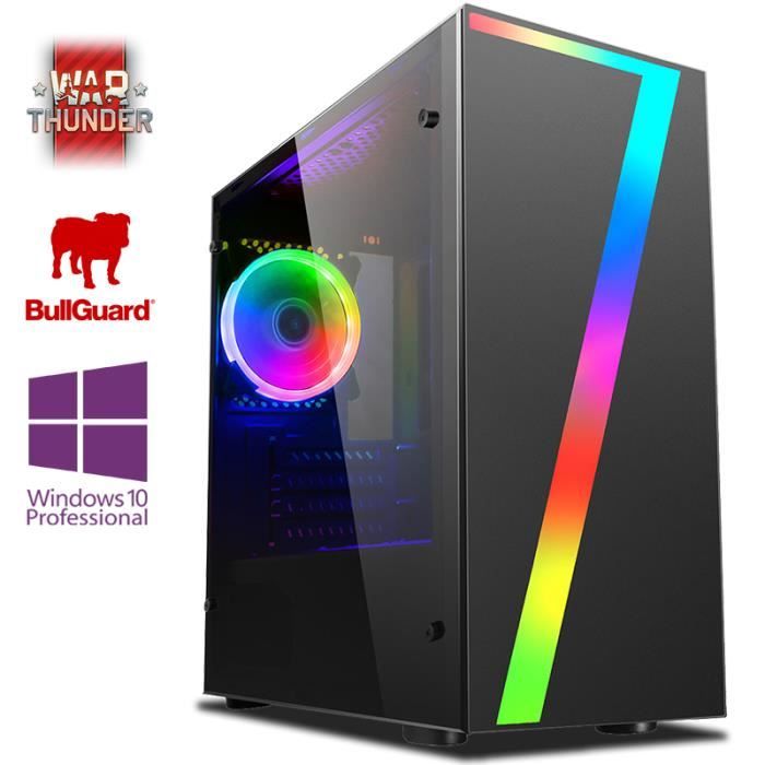 Achat Ordinateur de bureau Vibox FX-33 PC Gamer avec 2 Jeux Gratuits, Win 10 Pro, WiFi (4,2GHz Ryzen 5 3600 CPU, Nvidia GTX 1660, 8GB RAM, 120GB SSD, 1TB HDD) pas cher
