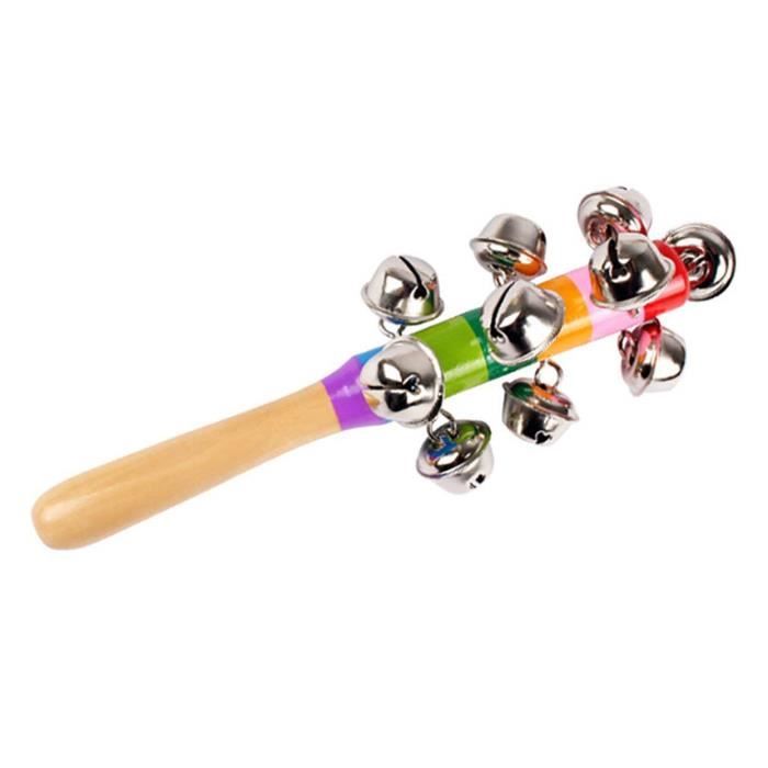 Jouets Bebes Tambourin Avec Sonnettes Boule Metal De Cloche Percussion Jouet Musical Pour Enfant Creatif Bois Jouet Instrument M232 Cdiscount Jeux Jouets