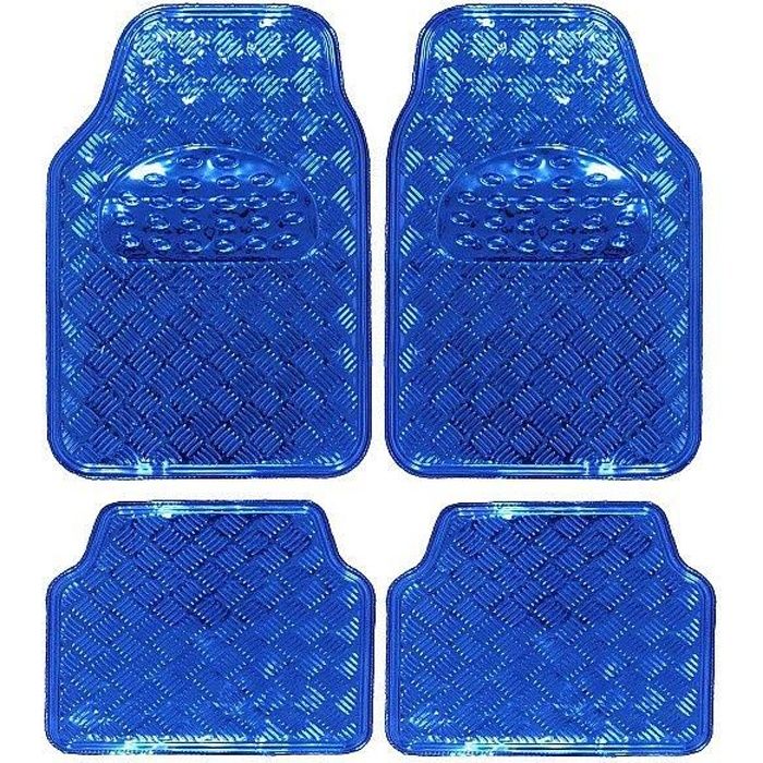 WOLTU Tapis de voiture universel lot de 4,Tapis plastique,Tapis