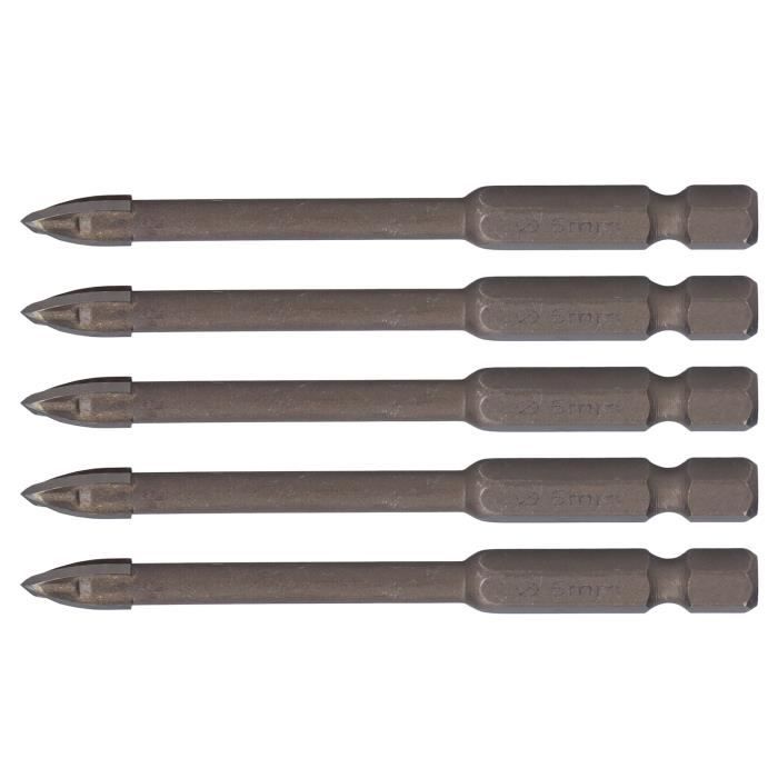 Kit De 6 Alésoirs PPR Pour Tuyaux PVC/CPVC/ABS - Tiges Hexagonales 1.9cm - Tailles 2.5cm à 10.2cm - Pour Perceuse 1.27cm