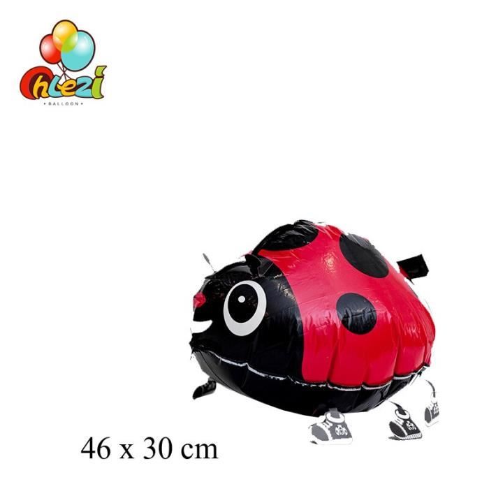 Ballons A Helium Pour Fete D Anniversaire Theme De La Foret Girafe Tigre Singe Dessin Anim Walking Ladybug Cdiscount Maison