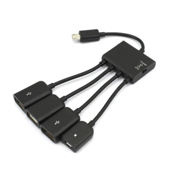 Adaptateur USB OTG TV XStream Avec Câble Micro Et Alimentation - Compatible Fire Stick, Claviers, Stockage