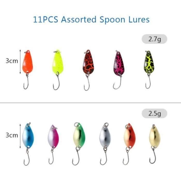 Lot De 5 Leurres De Pêche Spinnerbait - Hameçons De Pêche En Métal