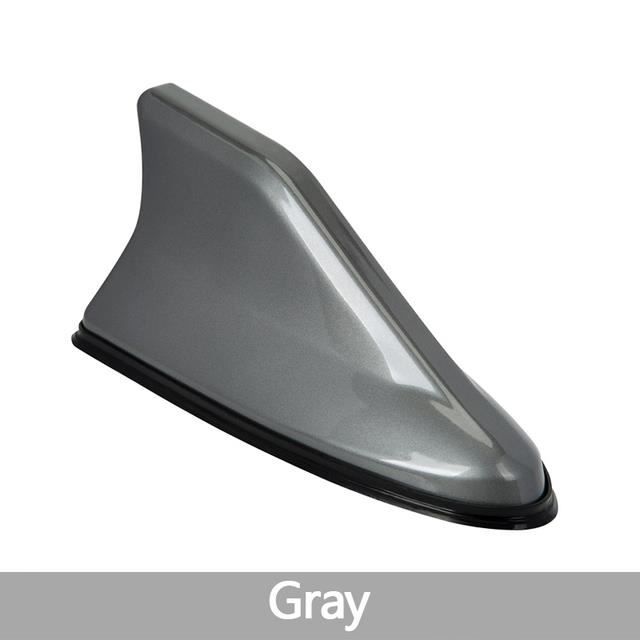 Antenne Aileron De Requin LED Solaire Zerodeko - Sans Fil, Blanche, 15x6x7 Cm, Collante, Pour Toit De Voiture