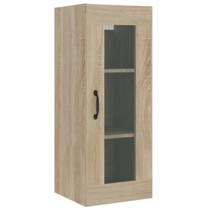 LIZ Armoire murale suspendue Chêne Sonoma 34,5x34x90 cmS26010