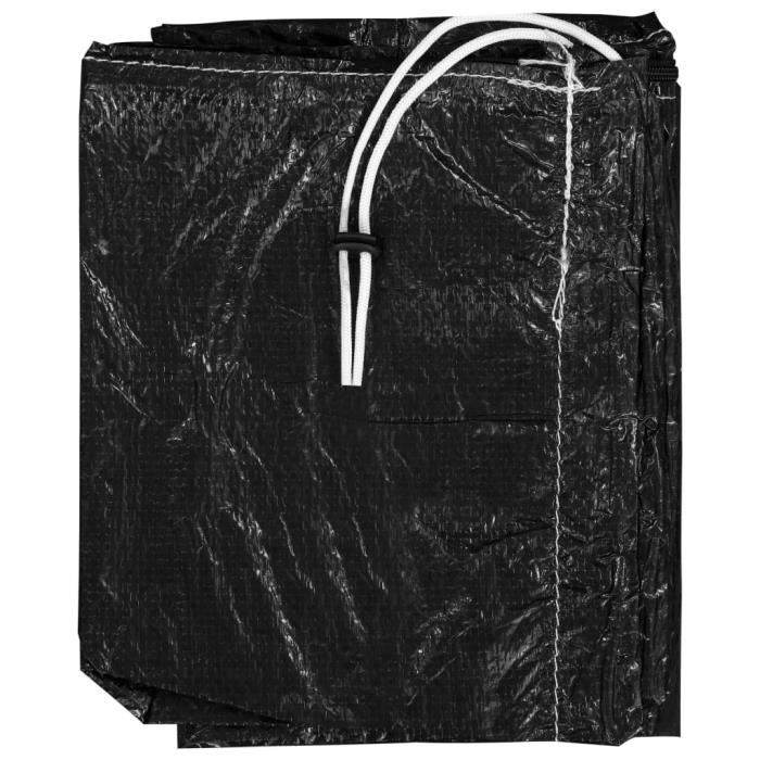 Housse De Parasol Imperméable Et Coupe-Vent En Tissu Oxford - Taille 190x62x62 Cm - Revêtement Argenté Anti-UV - Avec Fermeture Éclair Et Cordon De Serrage