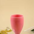 (Rose) 12 pièces PS plastique élégant grand verre à vin rouge 150ML verre à champagne maison bar verre à vin-1