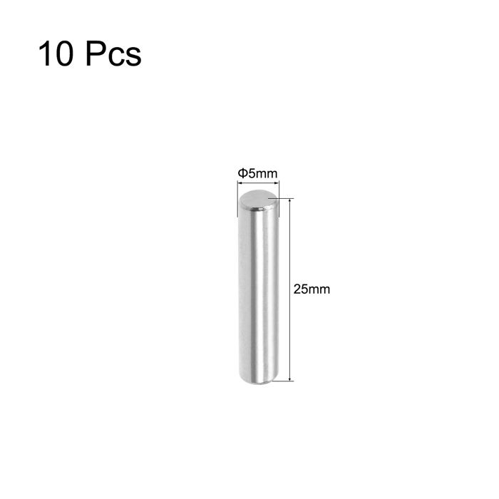 SOURCING MAP 2.5mm X 200mm Accessoire Modélisme Tige Acier