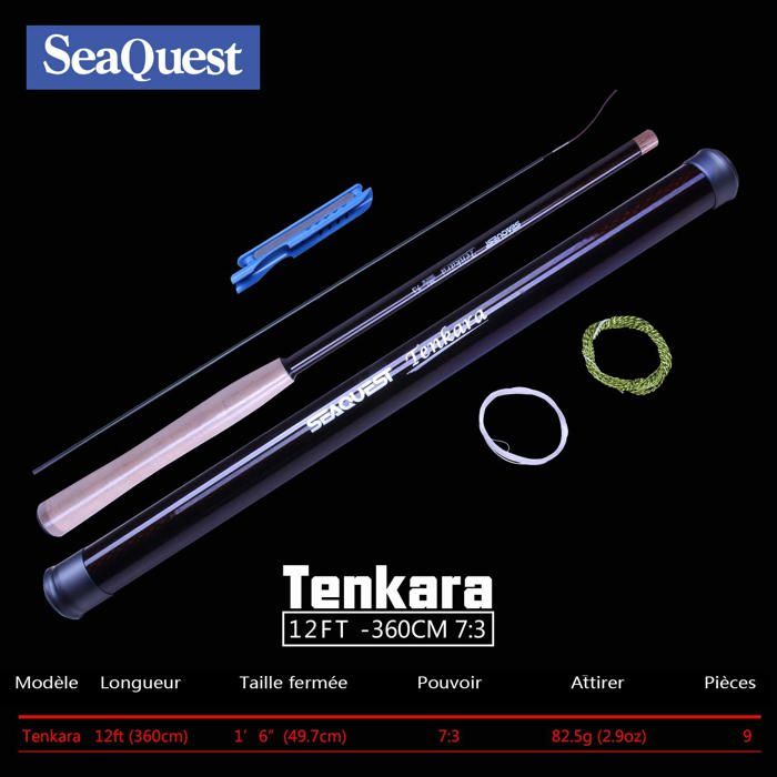 SeaQuest Duleeyia 12'2" 370cm 7:3 Tenkara Fishing Rod 7