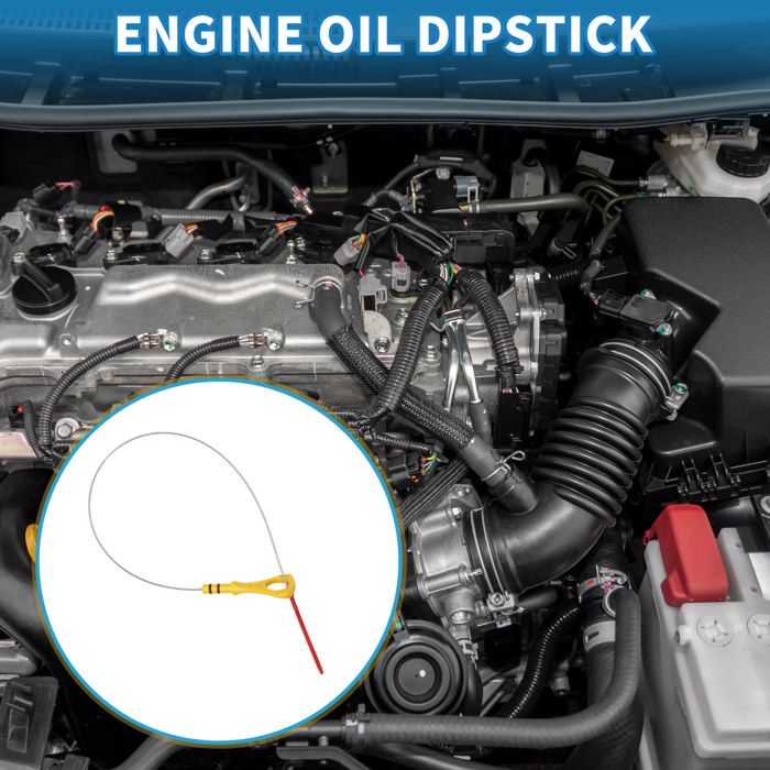 Jauge D'huile Moteur Compatible Audi Q7 TDI Prestige 3.0L V6 Diesel 2013-2015 – Réf. OE 059115611AM – Facile à Installer