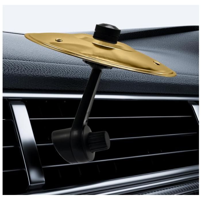 Mxzzand Cymbale Crash De Voiture Mini Tambour De Cymbale De Crash De Voiture Pour Véhicules, Tableau De Bord De Instruments Pad Or - Instruments De Musique