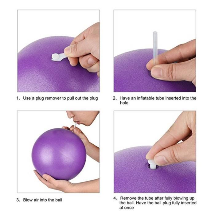 Mini Ballon Pilates Doux 23-25cm - Ballon D'Exercice Pour Yoga, Équilibre Et Renforcement