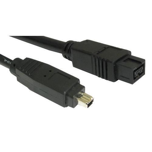 Câble Firewire 800 Vers USB IEEE 1394 9 Broches - Pour Caméra DV Et Caméscope - Longueur 1,8 M