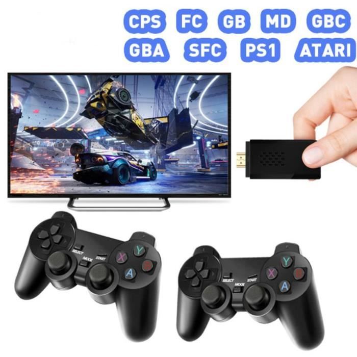 Stick de jeu vidéo M15 4K 64G 20000+ jeux rétro Console de jeu vidéo portable Manettes de jeu sans fil Jeux HD Consola