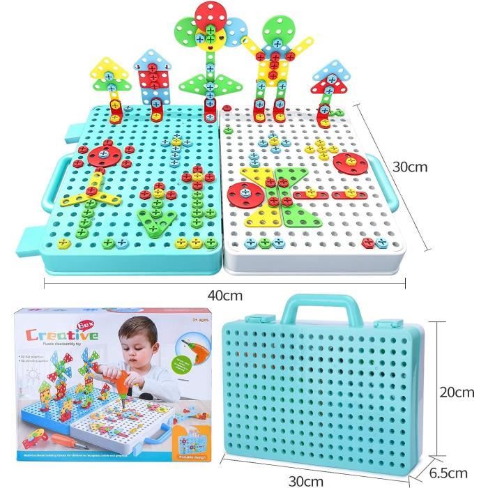 SIQITECH Creative Mosaique Puzzle Enfants 296/592/888pcs Bloc