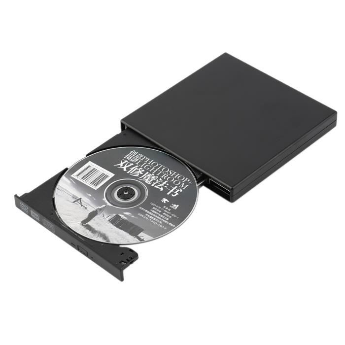 Lecteur graveur externe Slim USB 2.0 pour PC portable CD±RW DVD±RW DVD-RAM  - Cdiscount Informatique